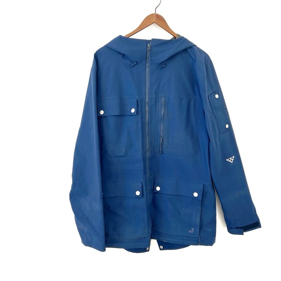 Black Crows Corpus 3L GORE-TEX Ski/Snowboard Jacket Large Blue HOLES!